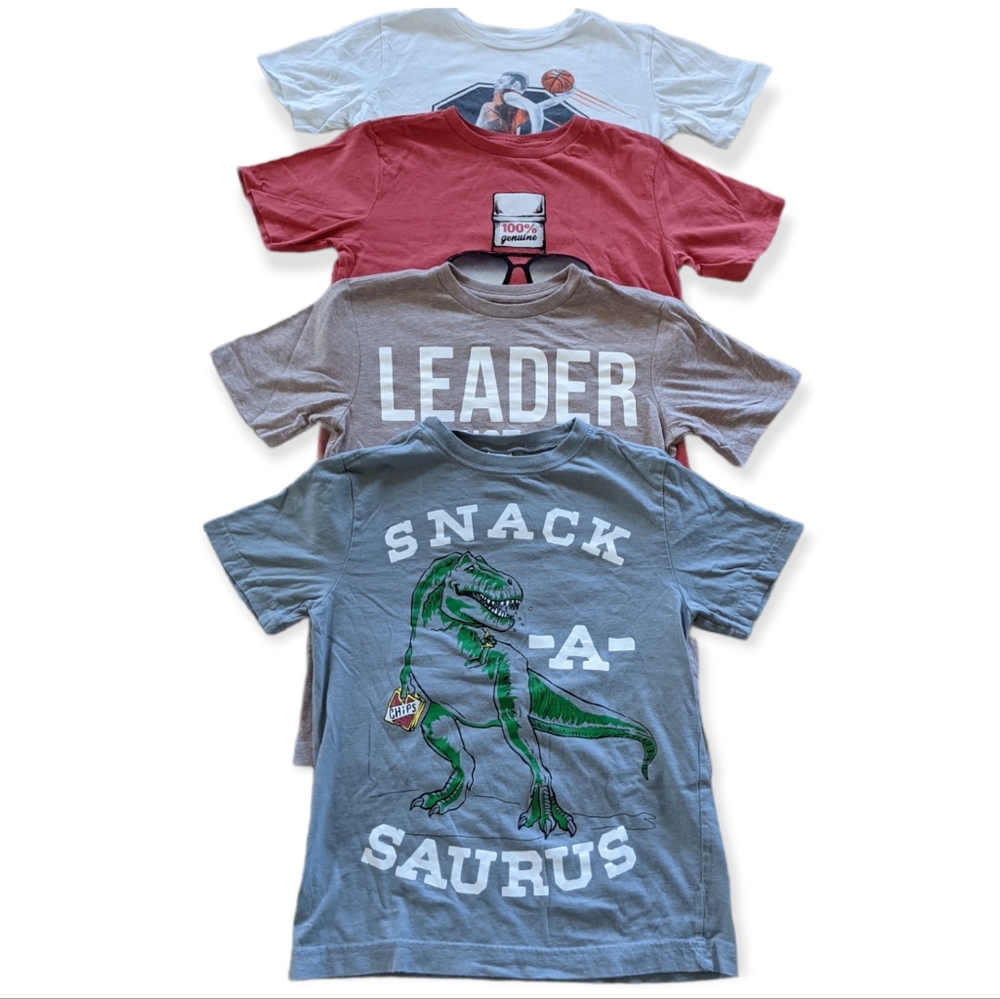 Lot of 4 Boys Short Sleeve Shirts Size 7/8 Children's Place, Gymboree